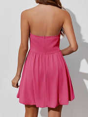Ruched Tube Mini Dress