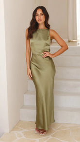 Sia Maxi Dress - Olive