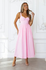 Sunshine Dreamer Midi Dress Pink