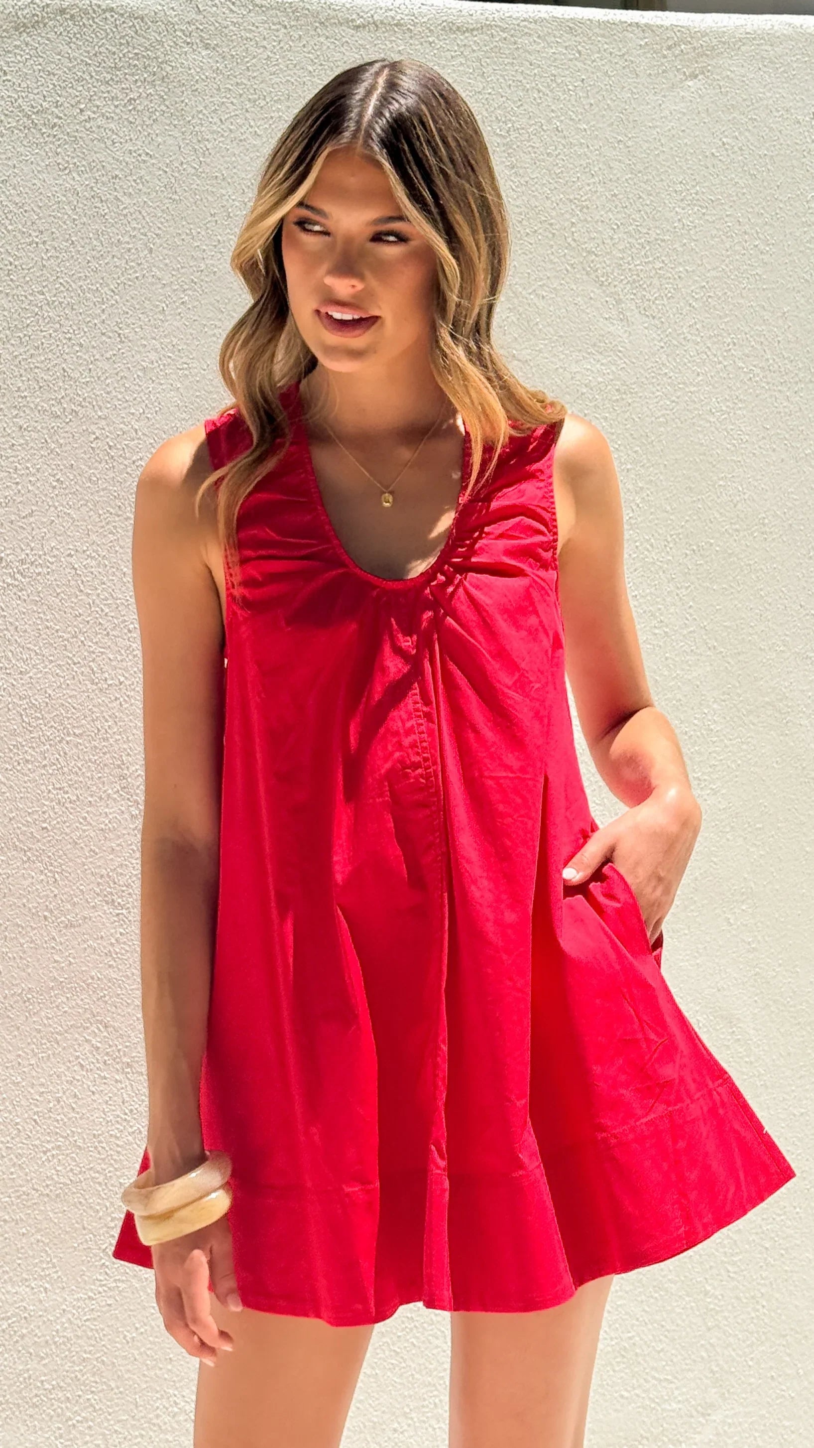 Vika Mini Dress - Red